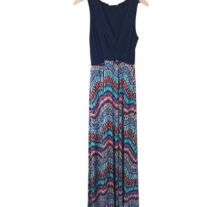 Gilli Tahj Navy Maxi Dress | S |